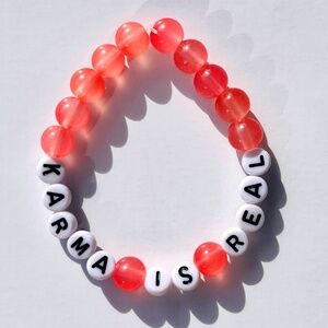 TAYLOR SWIFT Eras Tour Friendship Bracelet KARMA IS REAL swiftie joke